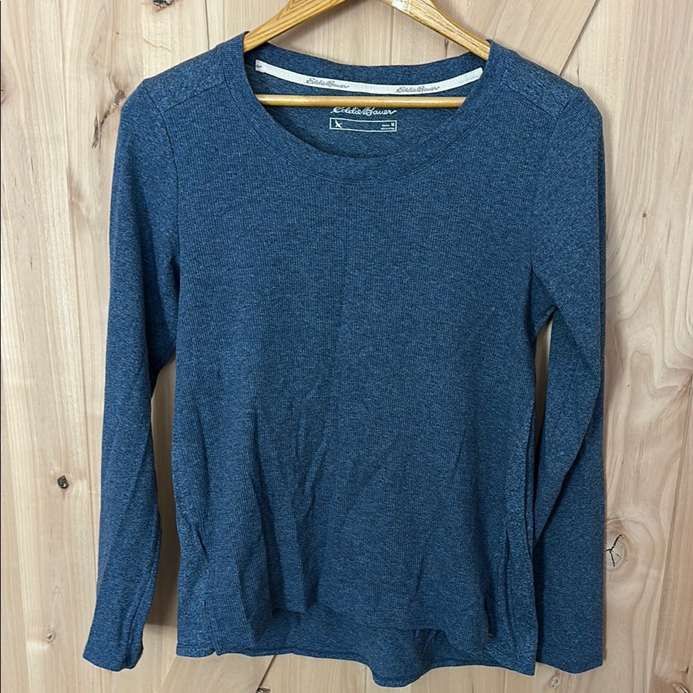 Eddie Bauer Women's Blue Long Sleeve Top